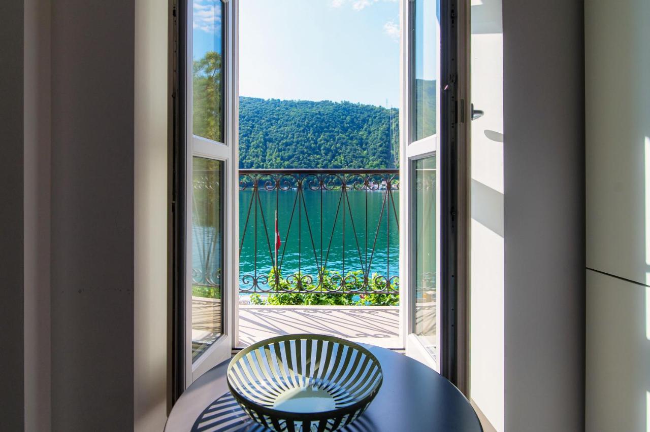 Il Balcone Sul Lago By Quokka 360 - Historic Lakeside Flat In Morcote Eksteriør bilde